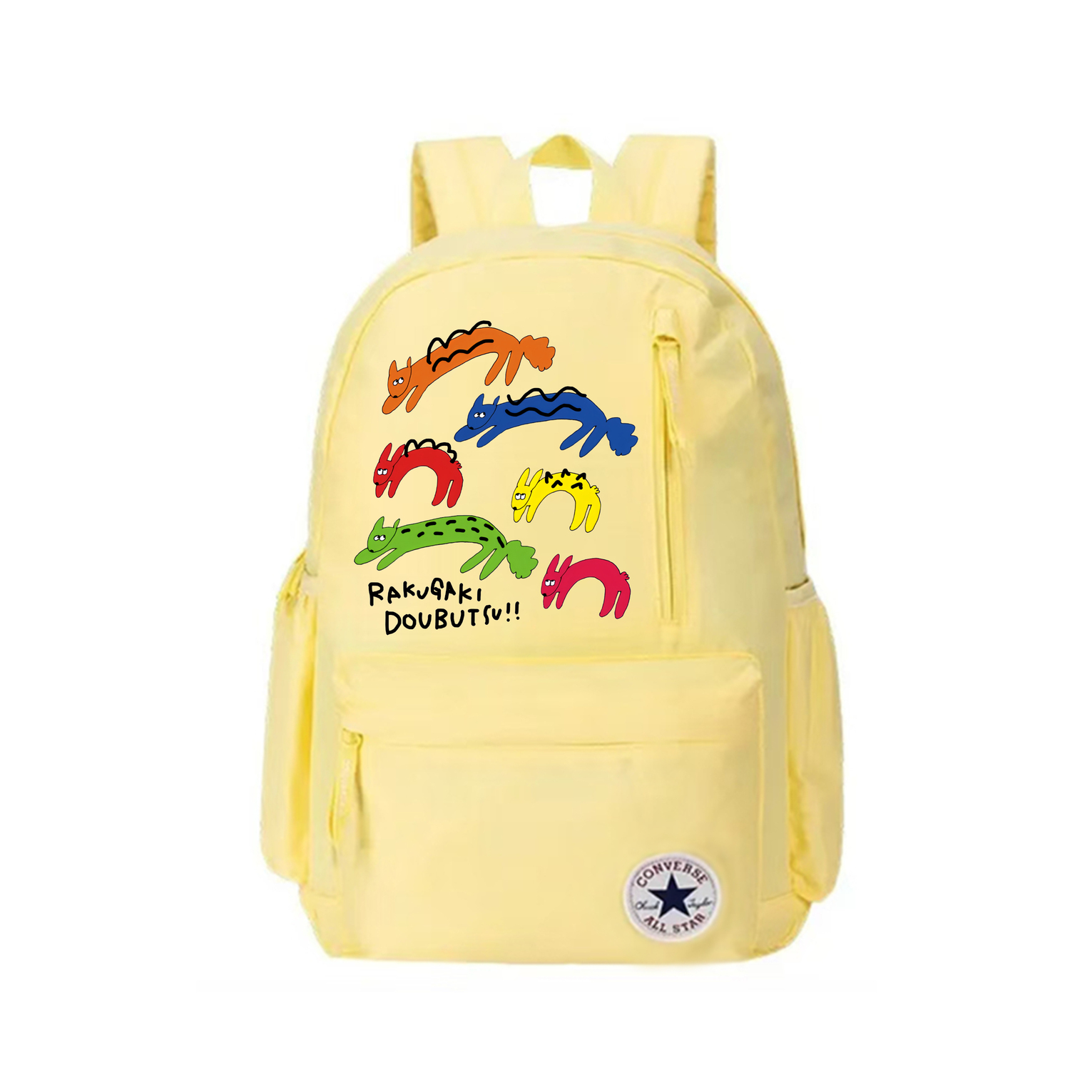 Converse Полиэстеровый рюкзак унисекс светло-желтый, Bunny Cat Flip 
Converse Полиэстеровый рюкзак унисекс светло-желтый, Bunny Cat Flip