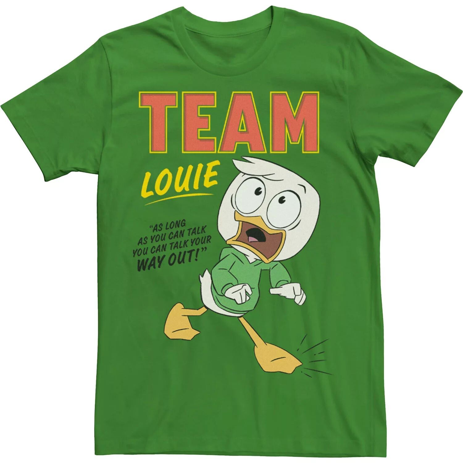 Мужская футболка Disney DuckTales Team Louie You Can Talk Your Way Out Licensed Character
Мужская футболка Disney DuckTales Team Louie You Can Talk Your Way Out Licensed Character
