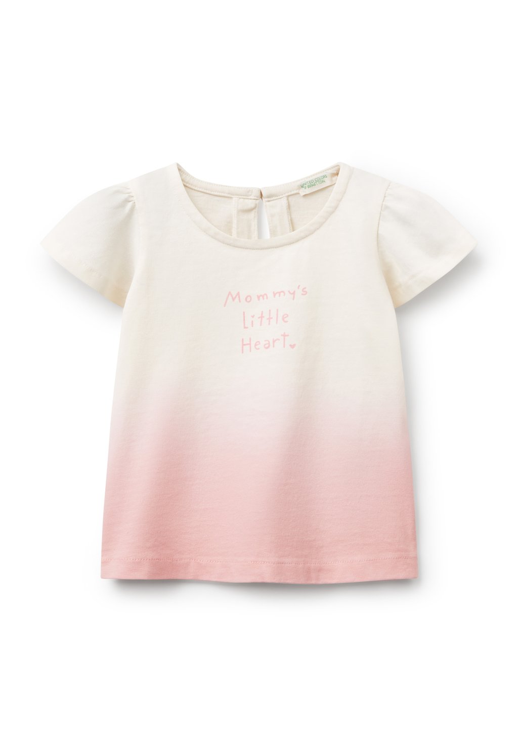 Футболка с принтом DIP-DYE United Colors of Benetton, белый 
Футболка с принтом DIP-DYE United Colors of Benetton, белый