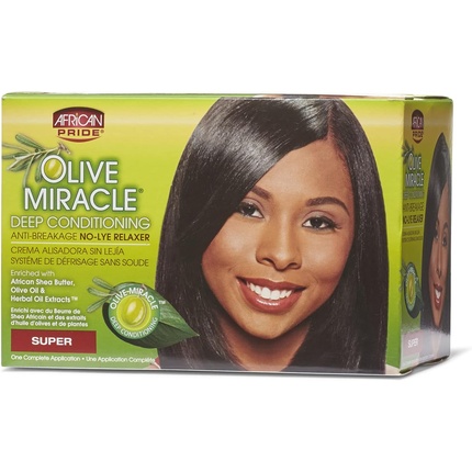 Olive Miracle Deep Conditioning Anti-Breakage No-Lye Relaxer African Pride
Olive Miracle Deep Conditioning Anti-Breakage No-Lye Relaxer African Pride