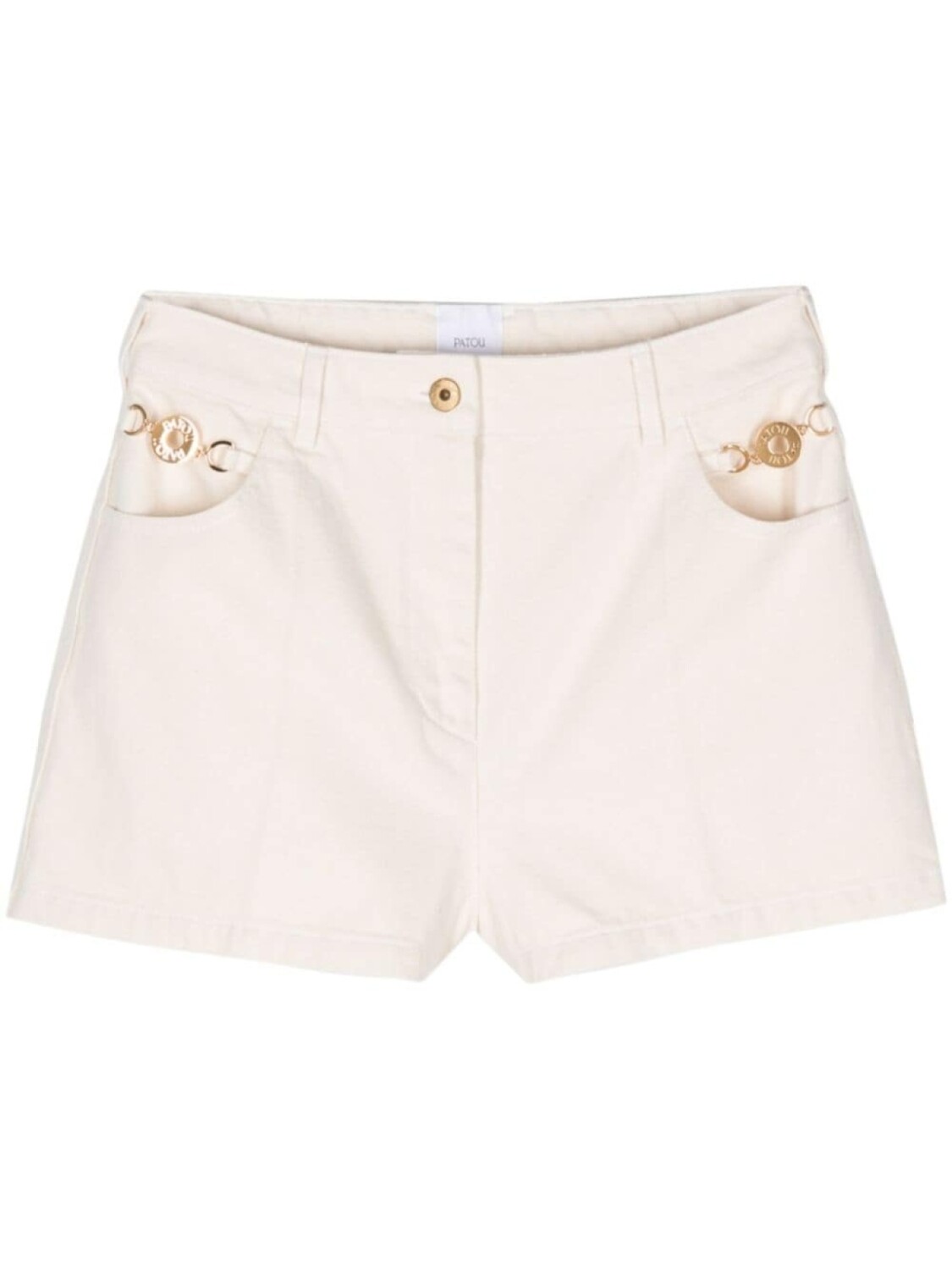 Хлопковые шорты с медальонами и гравировкой логотипа Patou, бежевый
Хлопковые шорты с медальонами и гравировкой логотипа Patou, бежевый