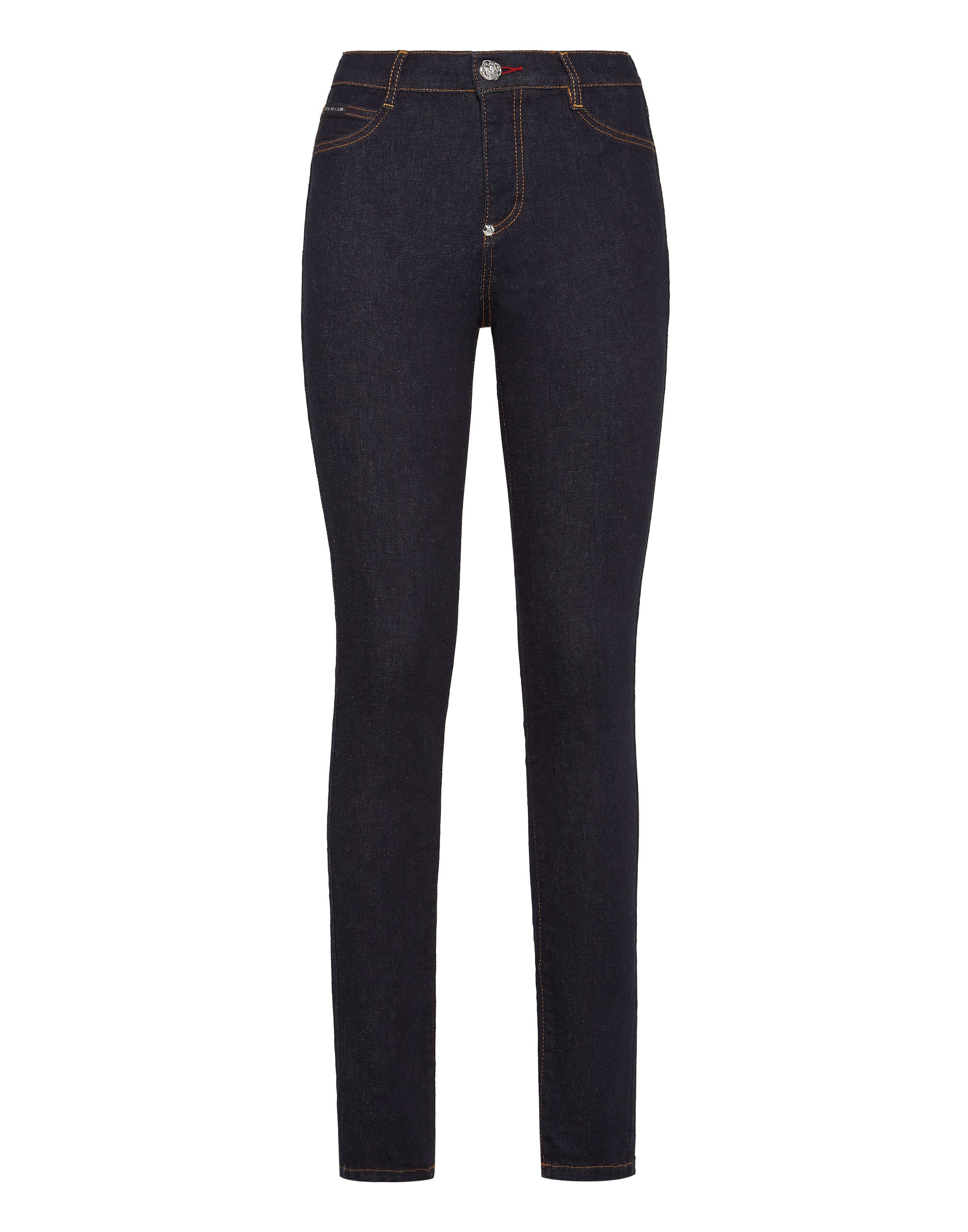 Джинсовые джеггинсы с высокой талией PHILIPP PLEIN, индиго
Джинсовые джеггинсы с высокой талией PHILIPP PLEIN, индиго