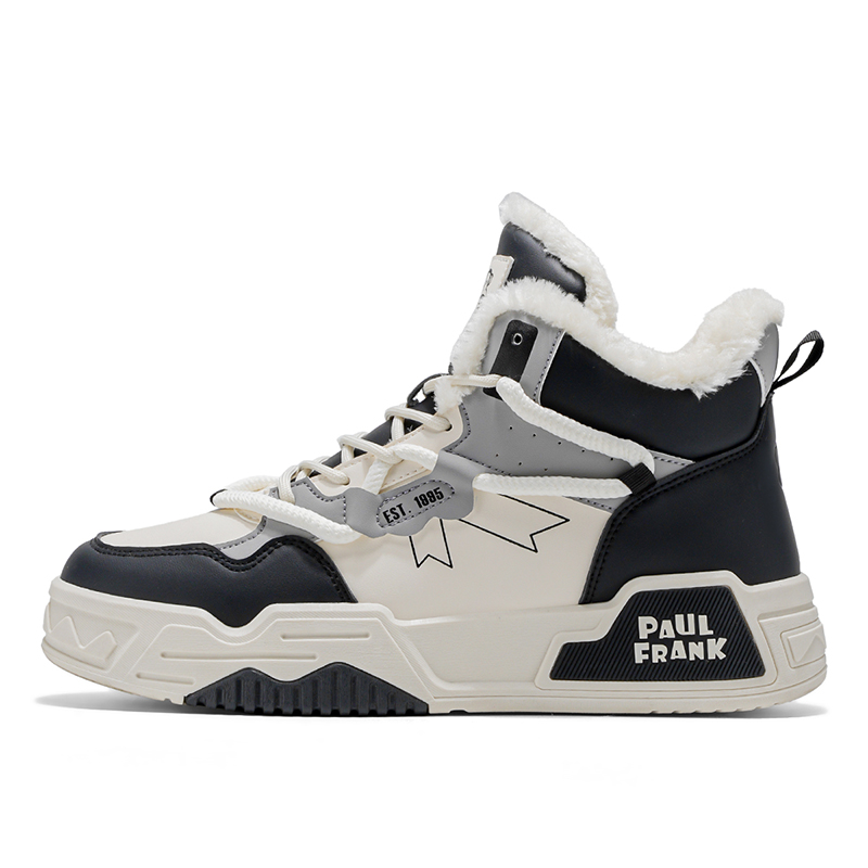 PAUL FRANK Высокие скейтерские кроссовки унисекс бежево-черные с флисовой подкладкой, цвет Beige Black (Fleece-Lined)
PAUL FRANK Высокие скейтерские кроссовки унисекс бежево-черные с флисовой подкладкой, цвет Beige Black (Fleece-Lined)