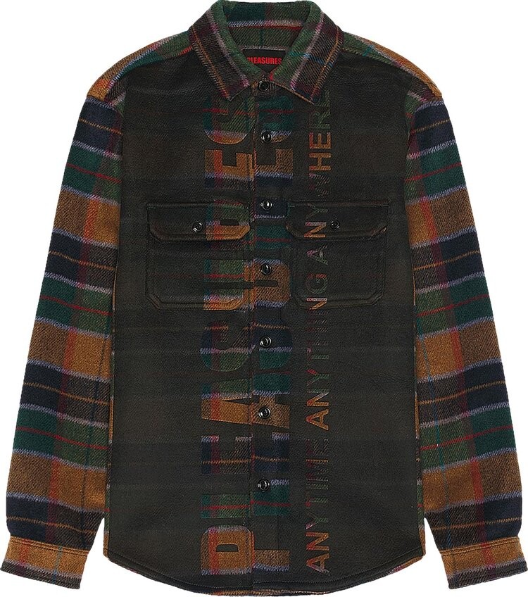 Рубашка Pleasures Anytime Work 'Olive', зеленый
Рубашка Pleasures Anytime Work 'Olive', зеленый