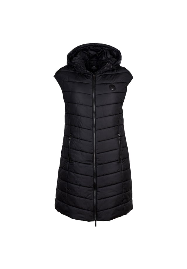 Жилет пуховый - стеганый жилет без рукавов с капюшоном на молнии Armani Exchange, черный
Жилет пуховый - стеганый жилет без рукавов с капюшоном на молнии Armani Exchange, черный