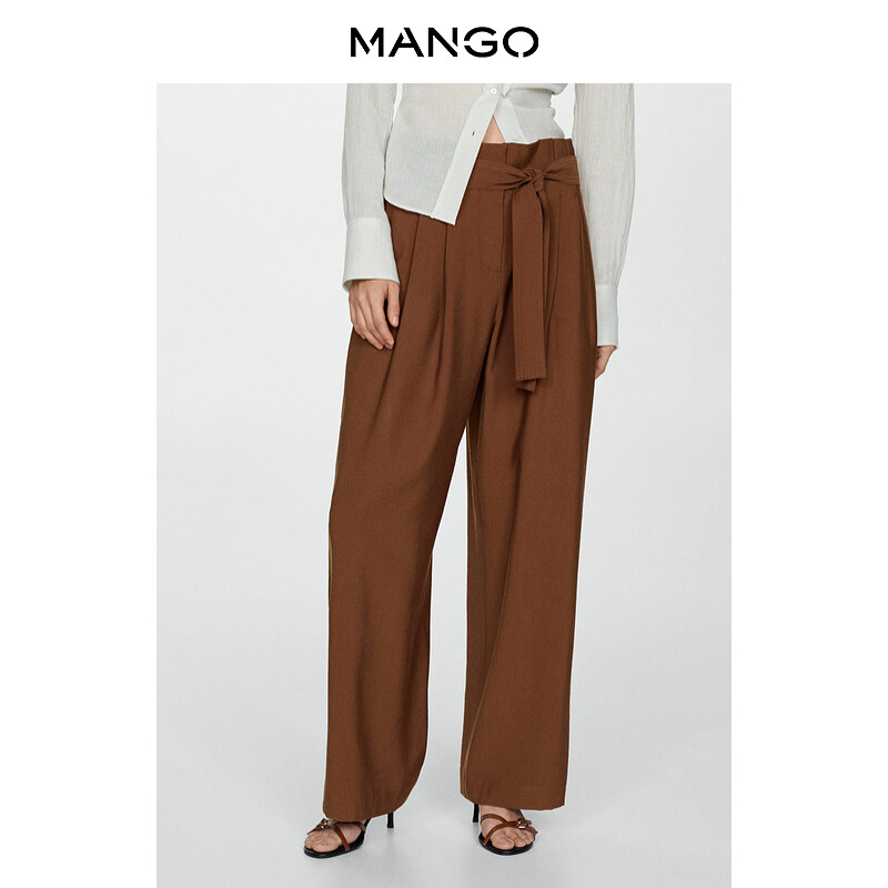 Женские брюки Mango с широкими штанинами, коричневый
Женские брюки Mango с широкими штанинами, коричневый