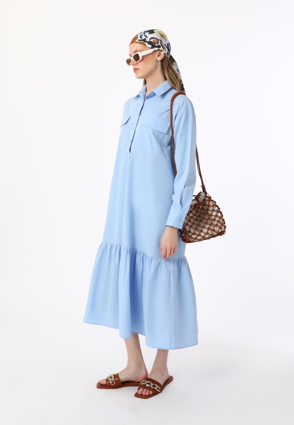 Платье-рубашка MODEST BENIN Modanisa, синий
Платье-рубашка MODEST BENIN Modanisa, синий