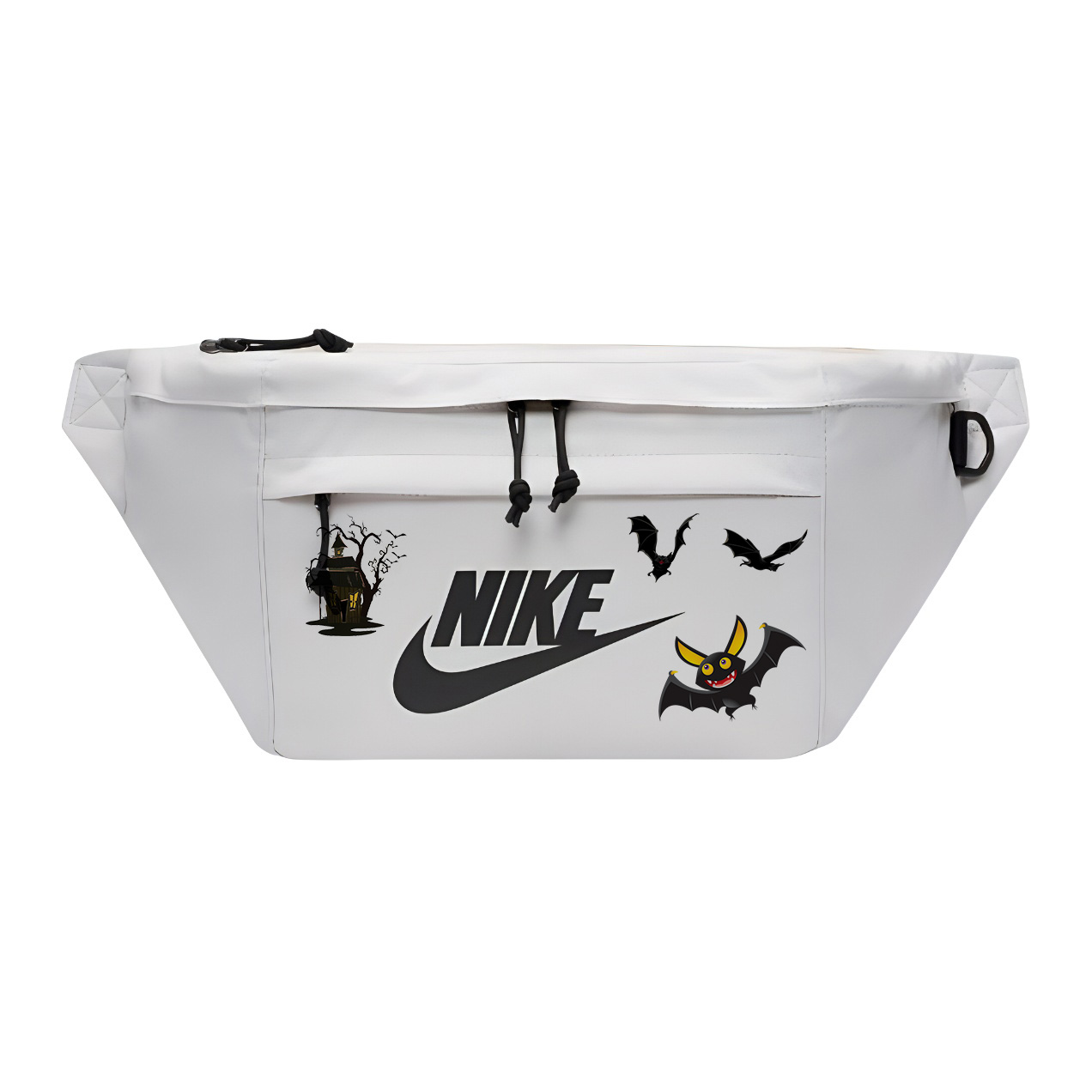 Nike Одноплечевая набедренная сумка через плечо унисекс белая, Cute Bat 
Nike Одноплечевая набедренная сумка через плечо унисекс белая, Cute Bat