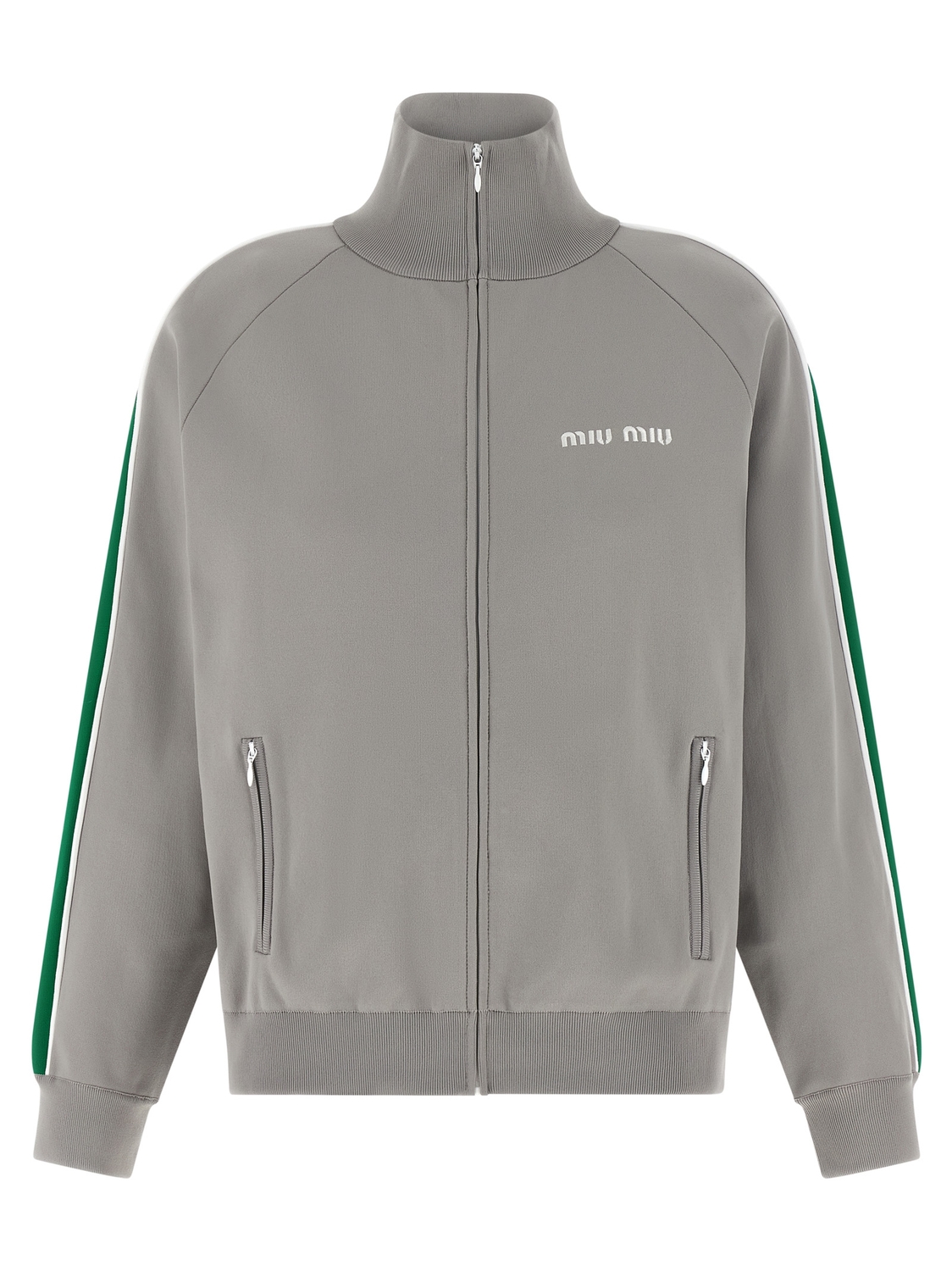 Свитшот с вышитым логотипом MIU MIU, серый
Свитшот с вышитым логотипом MIU MIU, серый