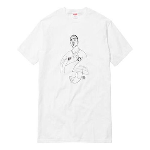 Футболка ss18 prodigy tee white character short sleeve Supreme, белый 
Футболка ss18 prodigy tee white character short sleeve Supreme, белый