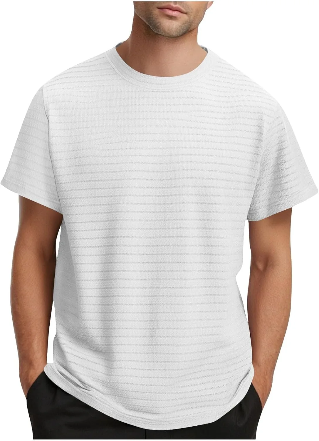 Мужская футболка с коротким рукавом Holiday, Casual, Knit Texture, Crewneck
Мужская футболка с коротким рукавом Holiday, Casual, Knit Texture, Crewneck