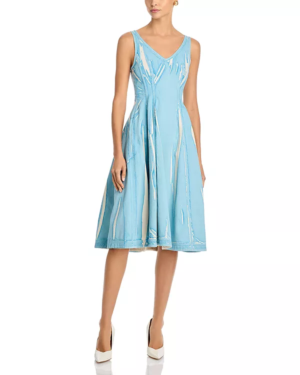 Платье-Балон миди из эластичного денима Marni, синий
Платье-Балон миди из эластичного денима Marni, синий