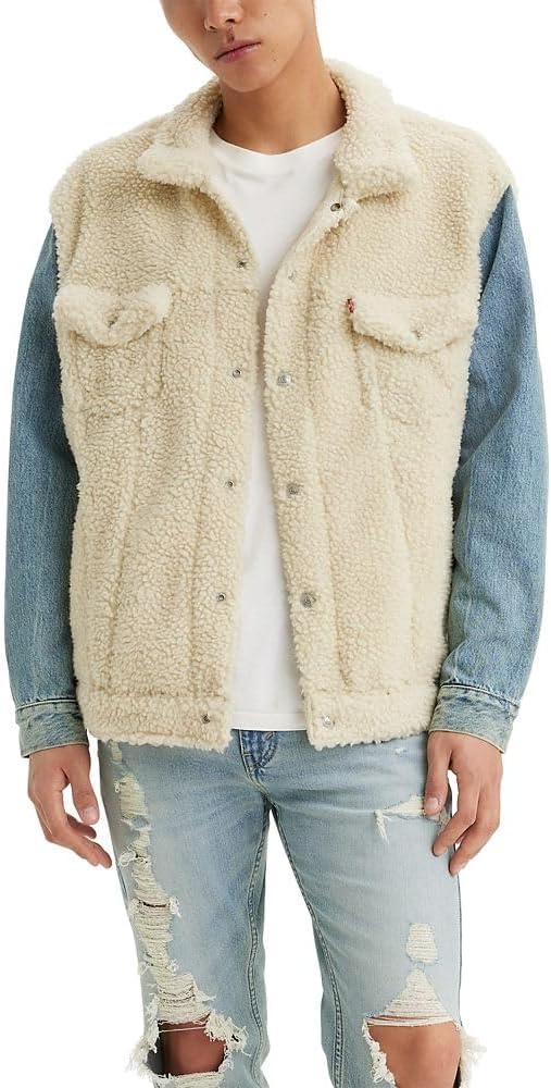 Levi's Mens Hybrid Relaxed Cozy Trucker, Cloud Cream Juno
Levi's Mens Hybrid Relaxed Cozy Trucker, Cloud Cream Juno