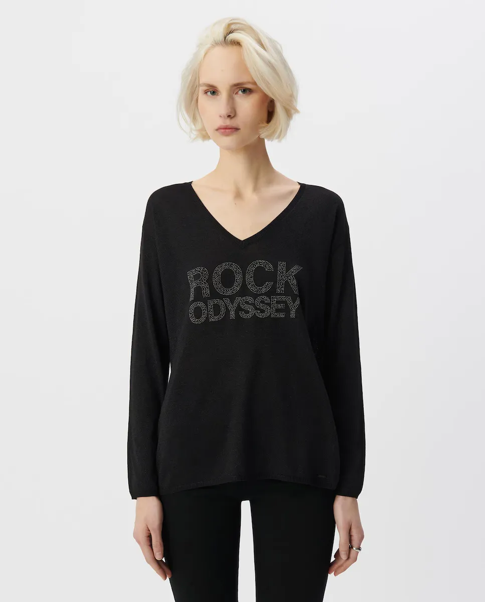 Женский свитер с V-образным вырезом IKKS, черный
Женский свитер с V-образным вырезом IKKS, черный