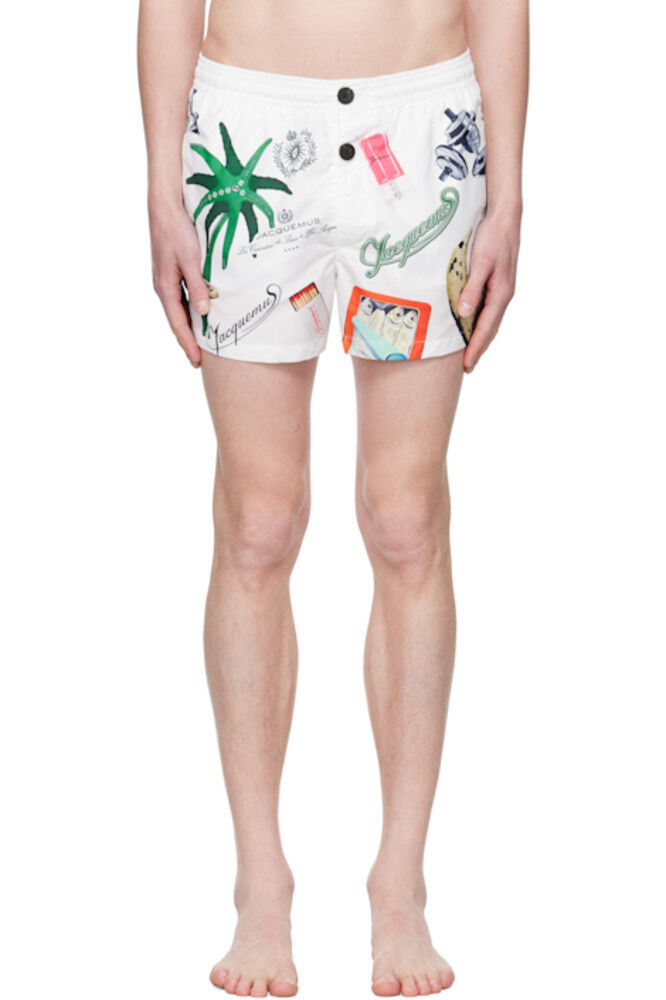 Белые шорты для плавания La Croisière 'The Puntini' JACQUEMUS
Белые шорты для плавания La Croisière 'The Puntini' JACQUEMUS