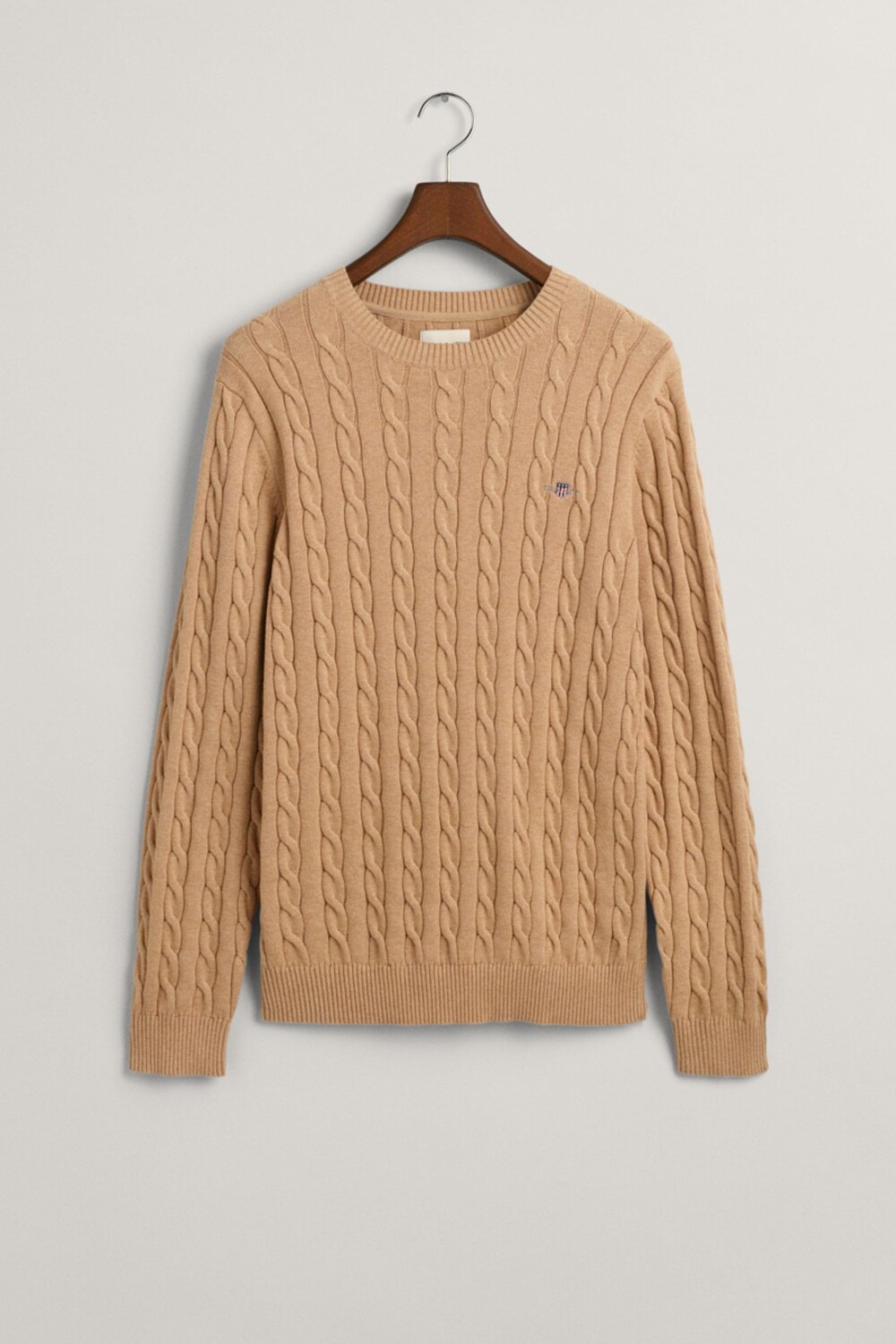 Хлопковый свитер с круглым вырезом и косой строчкой GANT, зеленый
Хлопковый свитер с круглым вырезом и косой строчкой GANT, зеленый