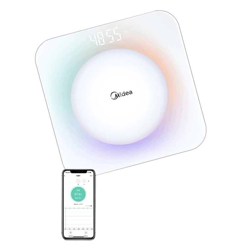 Весы для измерения веса тела Midea, 【Weight Scale】APP Zhilian Color Ring Charging Model
Весы для измерения веса тела Midea, 【Weight Scale】APP Zhilian Color Ring Charging Model