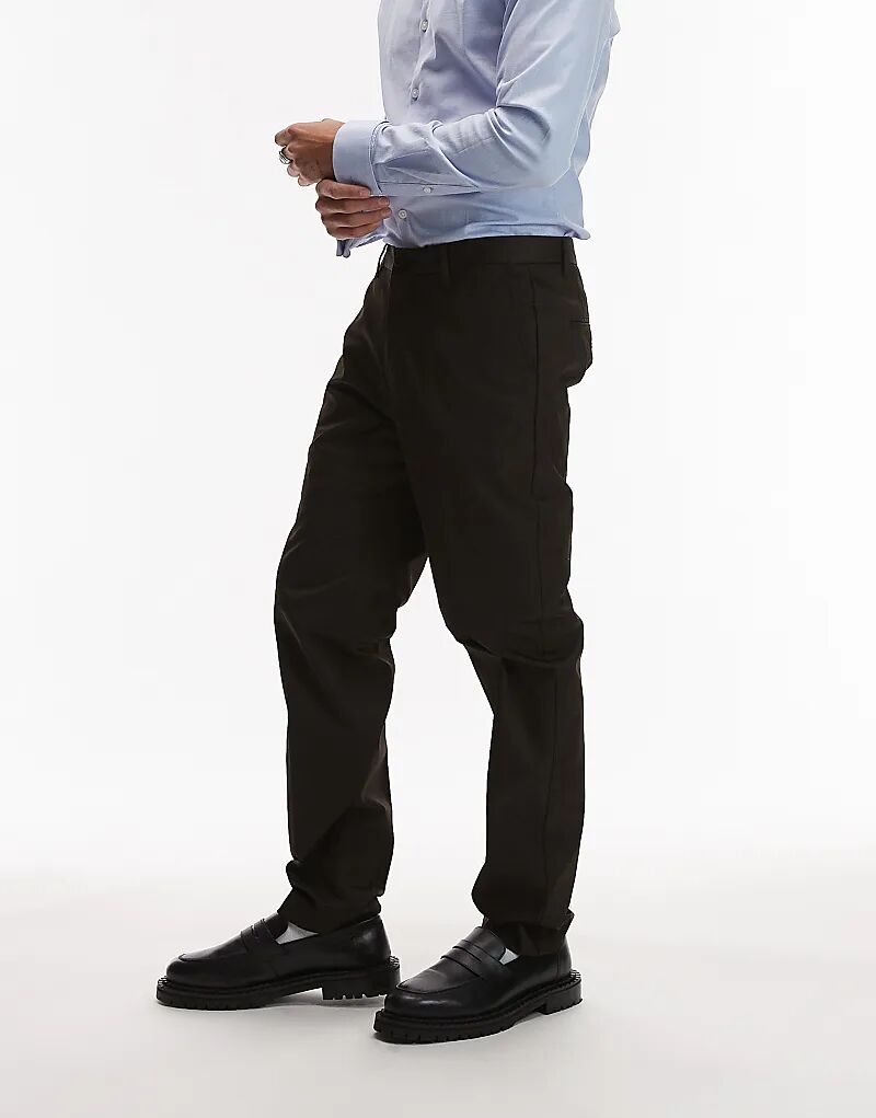 Узкие брюки Mango темно-коричневого цвета
Узкие брюки Mango темно-коричневого цвета