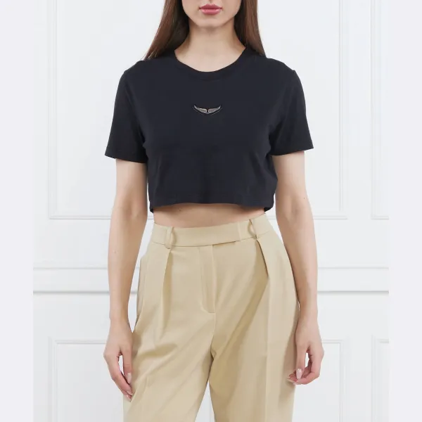 Укороченная футболка Carly Wings Zadig&Voltaire, черный
Укороченная футболка Carly Wings Zadig&Voltaire, черный