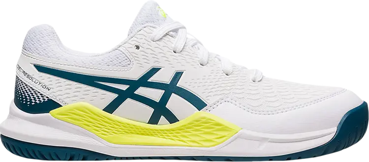 Кроссовки Gel Resolution 9 GS 'White Restful Teal', белый 
Кроссовки Gel Resolution 9 GS 'White Restful Teal', белый