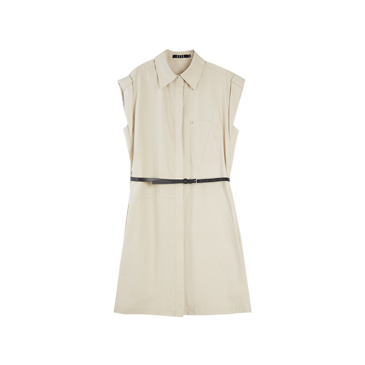 ELLE Женское платье без рукавов с воротником-стойкой, миди, цвета хаки
ELLE Женское платье без рукавов с воротником-стойкой, миди, цвета хаки