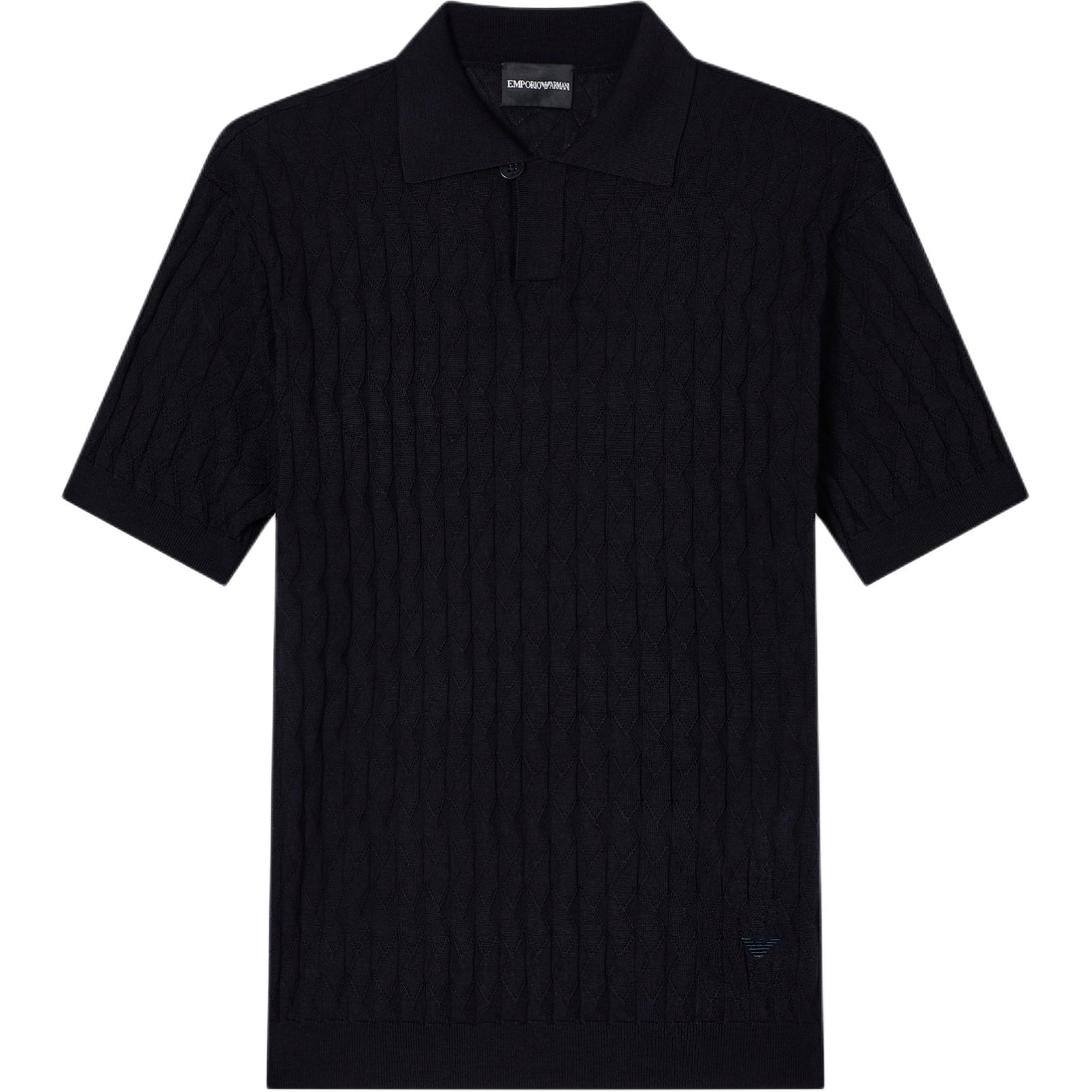 Джемпер из смесового lyocell с воротником-поло в рельефном узоре EMPORIO ARMANI, синий
Джемпер из смесового lyocell с воротником-поло в рельефном узоре EMPORIO ARMANI, синий