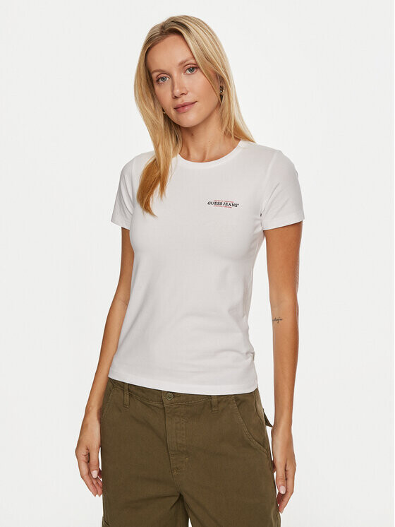 Футболка узкого кроя Guess Jeans, белый
Футболка узкого кроя Guess Jeans, белый