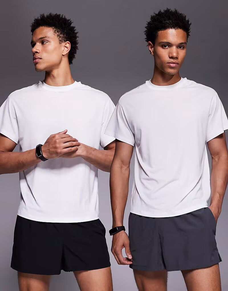 Быстросохнущие шорты для бега с карманом для телефона сзади, комплект из 2 пар черного и графитового цветов 4505
Быстросохнущие шорты для бега с карманом для телефона сзади, комплект из 2 пар черного и графитового цветов 4505