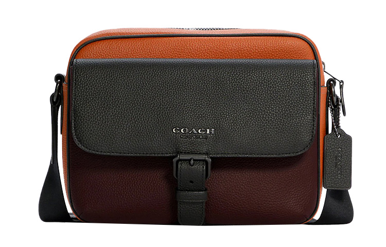 Кожаная сумка-чехол для камеры Hudson, средняя сумка через плечо мужская бордовая и имбирно-желтая COACH
Кожаная сумка-чехол для камеры Hudson, средняя сумка через плечо мужская бордовая и имбирно-желтая COACH