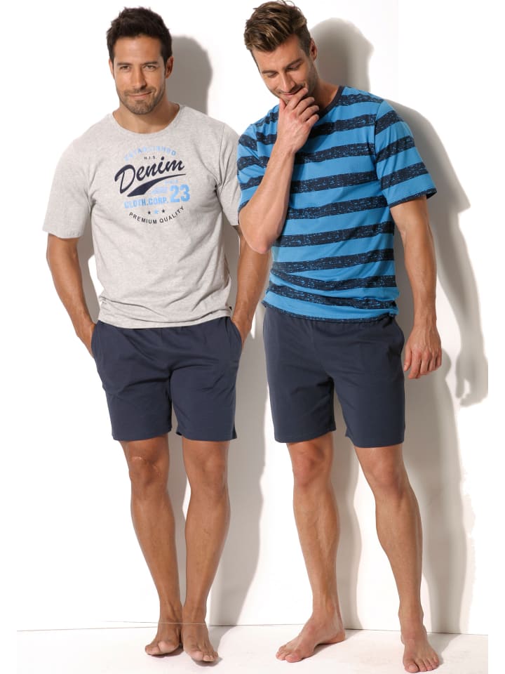 Пижама H.I.S, цвет marine-grau-meliert, marine-aquablau
Пижама H.I.S, цвет marine-grau-meliert, marine-aquablau