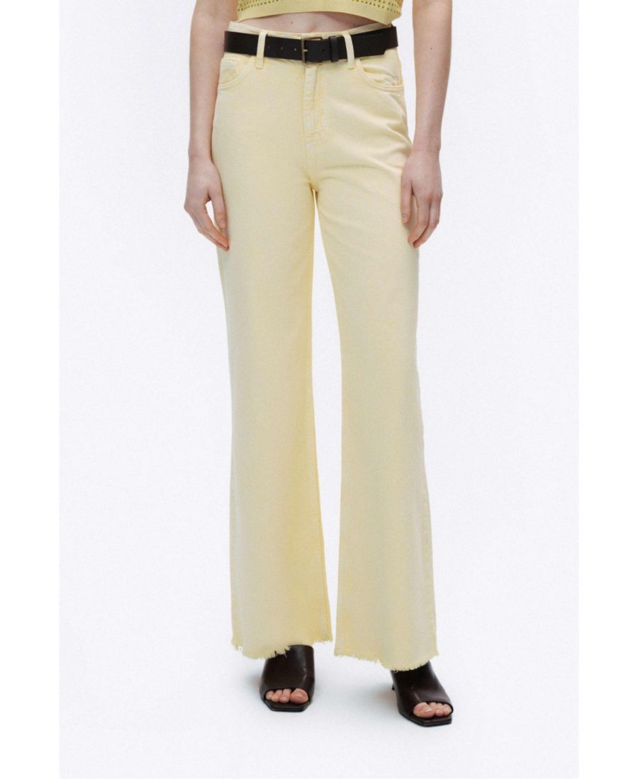 Женские джинсы с широкими штанинами NOCTURNE, Yellow
Женские джинсы с широкими штанинами NOCTURNE, Yellow