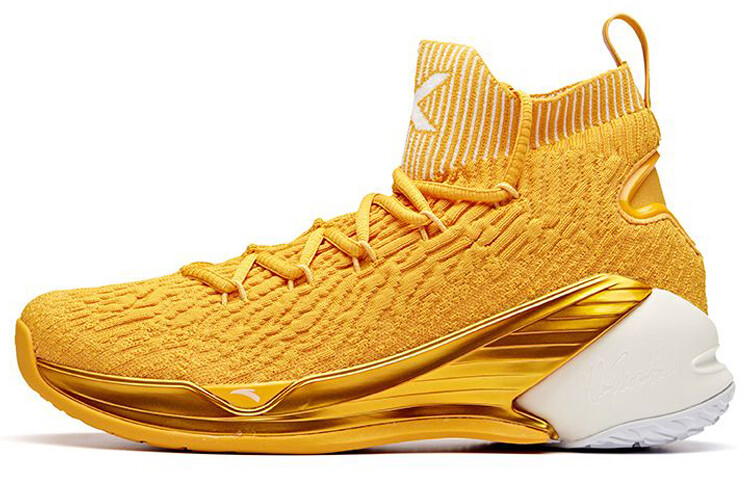 Баскетбольные кроссовки KT4 мужские высокие, куркума/белые Anta 
Баскетбольные кроссовки KT4 мужские высокие, куркума/белые Anta