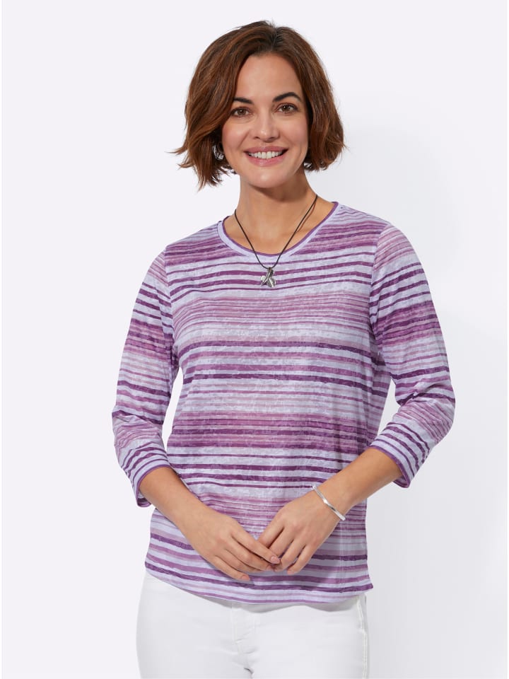 Полосатая рубашка с принтом цвета орхидеи и экрю WITT WEIDEN
Полосатая рубашка с принтом цвета орхидеи и экрю WITT WEIDEN