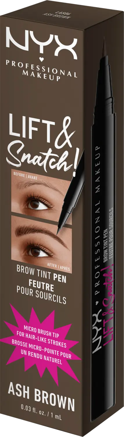 Карандаш для бровей NYX PROFESSIONAL MAKEUP Augenbrauenstift Lift & Snatch 06 Ash Brown, 1 ml
Карандаш для бровей NYX PROFESSIONAL MAKEUP Augenbrauenstift Lift & Snatch 06 Ash Brown, 1 ml