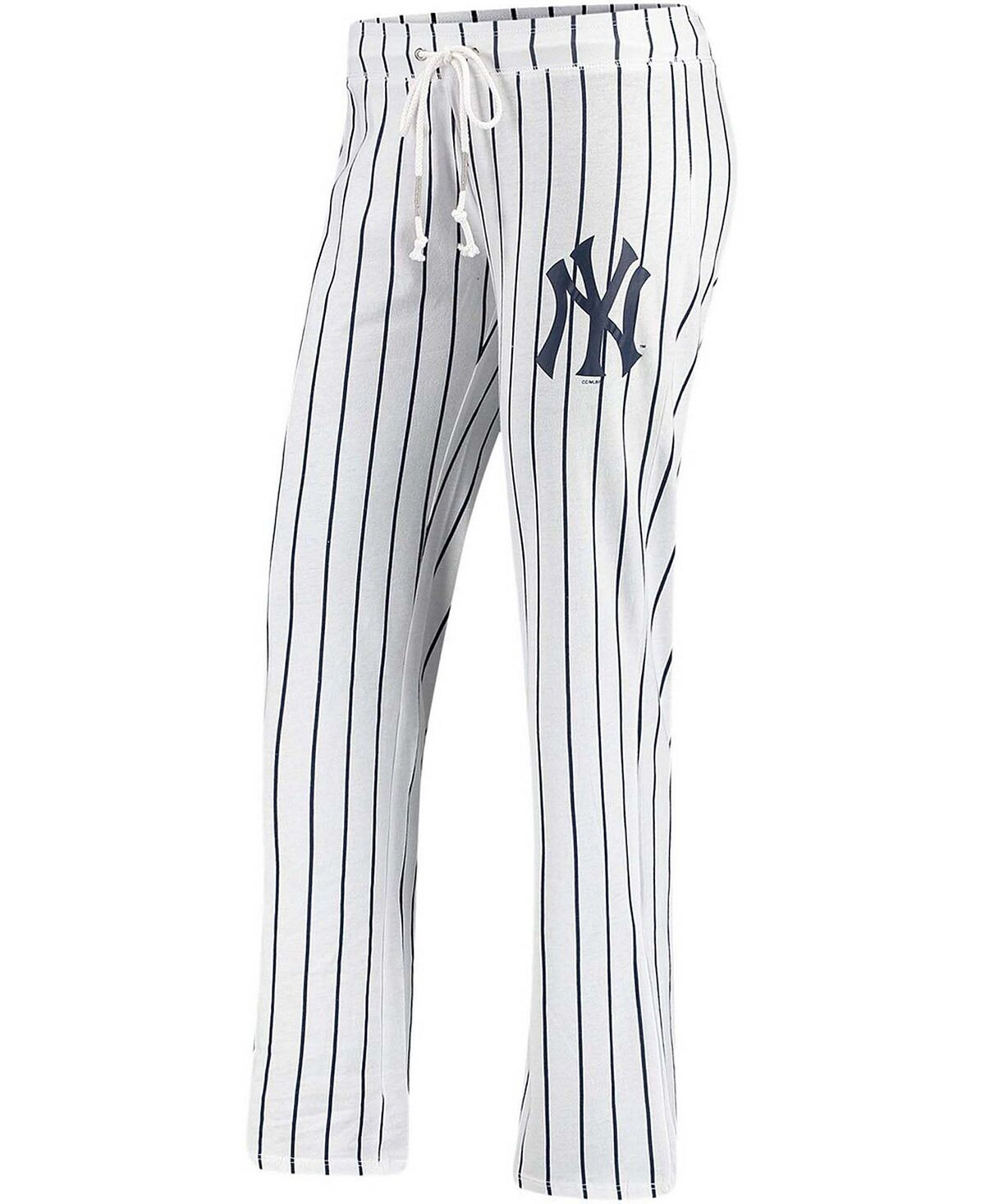 Женские белые ночные брюки в тонкую полоску New York Yankees Vigor Concepts Sport, белый 
Женские белые ночные брюки в тонкую полоску New York Yankees Vigor Concepts Sport, белый