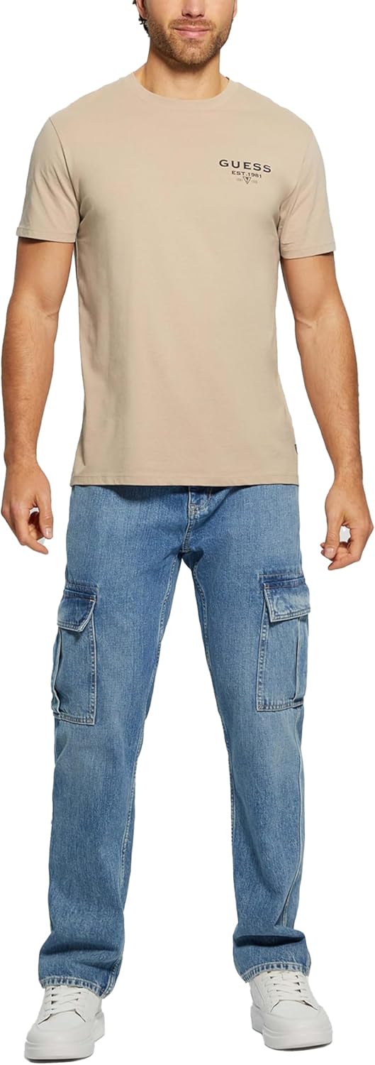 Мужская футболка GUESS Eco с коротким рукавом и классическим логотипом, Neutral Sand, Бежевый, Мужская футболка GUESS Eco с коротким рукавом и классическим логотипом, Neutral Sand
Мужская футболка GUESS Eco с коротким рукавом и классическим логотипом, Neutral Sand, Бежевый, Мужская футболка GUESS Eco с коротким рукавом и классическим логотипом, Neutral Sand