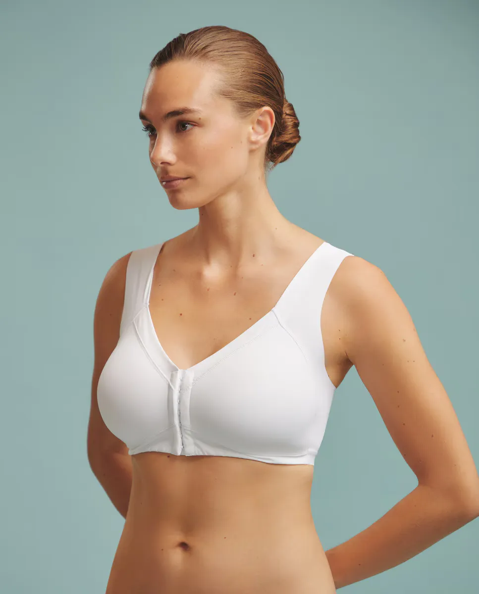 Бюстгальтер без косточек, застежка спереди, хлопок Naturana, белый
Бюстгальтер без косточек, застежка спереди, хлопок Naturana, белый