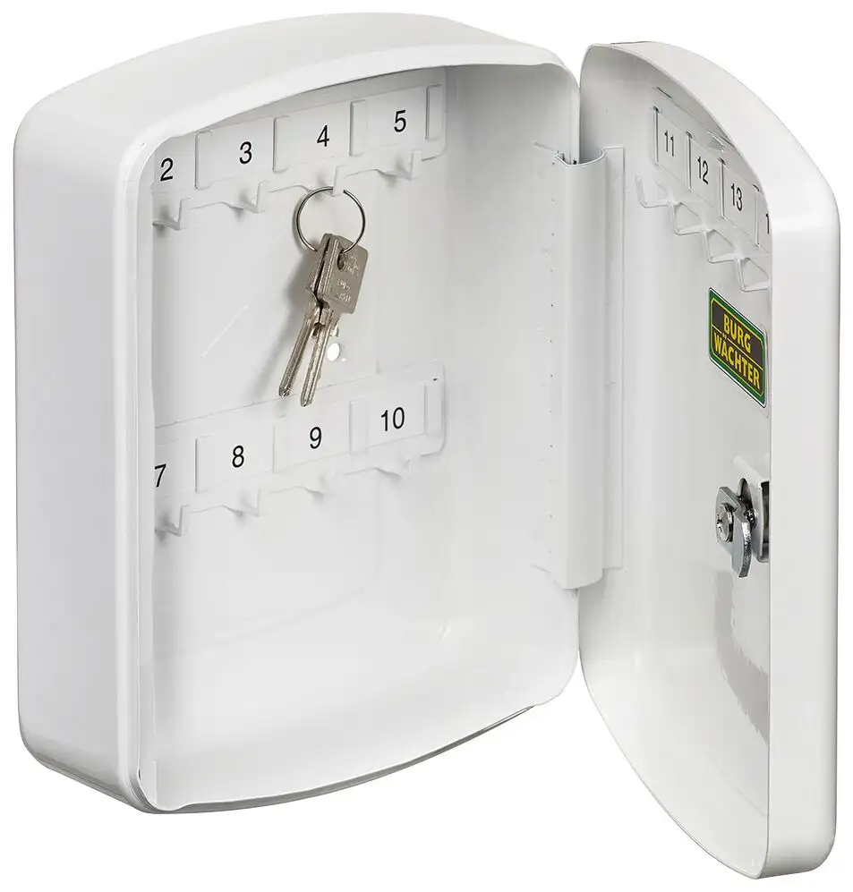 Ящик для ключей Burgwachter "KB 15 W", (комплект), с 2 ключами и 15 крючками Burg Wächter 15,7х20,2х7,5 см, белый
Ящик для ключей Burgwachter "KB 15 W", (комплект), с 2 ключами и 15 крючками Burg Wächter 15,7х20,2х7,5 см, белый