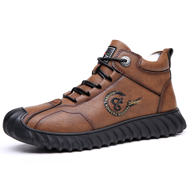 Beidouniao Тёплые короткие зимние ботинки мужские с коричневой шерстяной подкладкой, цвет Brown Wool Fleece-Lined
Beidouniao Тёплые короткие зимние ботинки мужские с коричневой шерстяной подкладкой, цвет Brown Wool Fleece-Lined