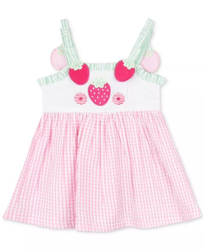 Платье для девочки из пике с клубничным принтом Rare Editions, розовый
Платье для девочки из пике с клубничным принтом Rare Editions, розовый