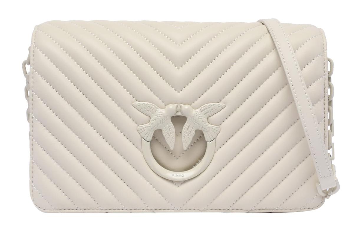 PINKO Кожаная сумка через плечо женская белая
PINKO Кожаная сумка через плечо женская белая
