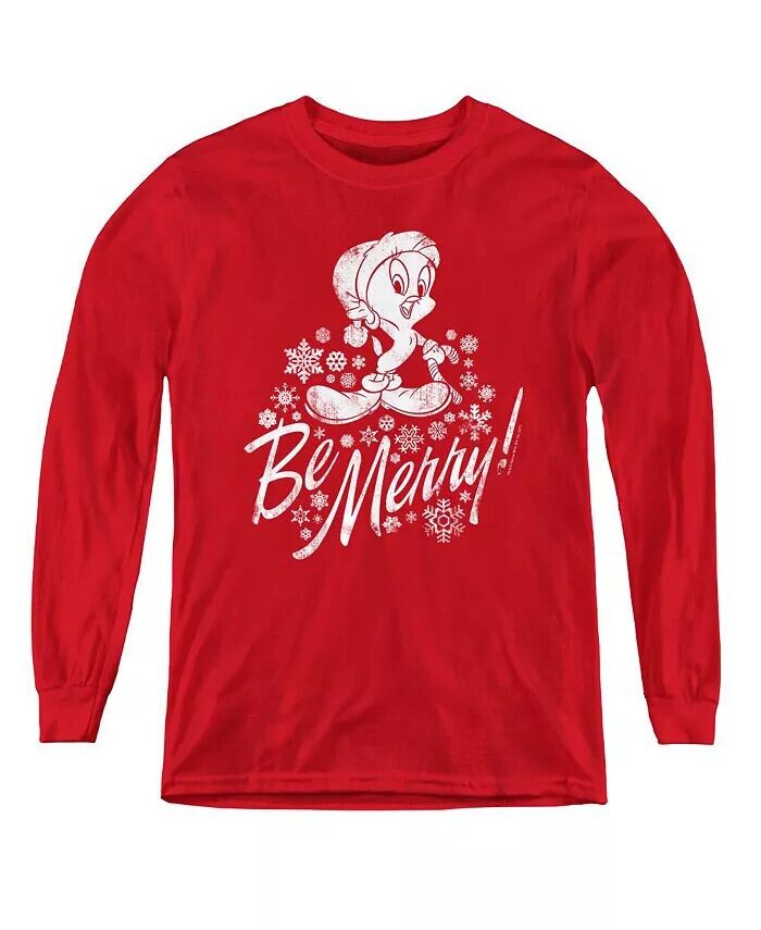 Длинные рукава свитшотов Merry Tweety для мальчиков и подростков Looney Tunes, красный
Длинные рукава свитшотов Merry Tweety для мальчиков и подростков Looney Tunes, красный
