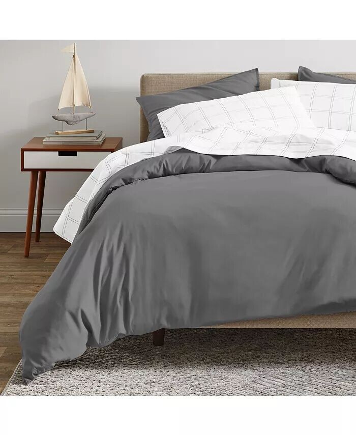 Комплект пододеяльников из органического хлопка и сатина Twin/Twin XLong Bare Home, серый
Комплект пододеяльников из органического хлопка и сатина Twin/Twin XLong Bare Home, серый