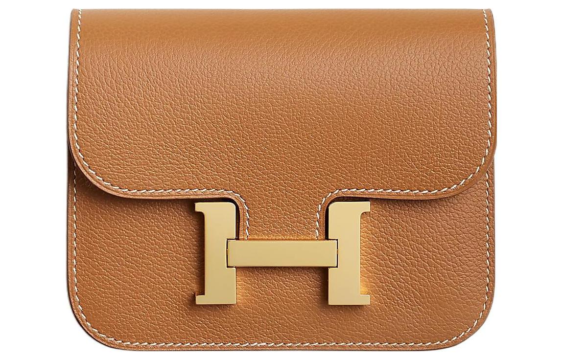 HERMES Сумка поясная Констанс Слим Уоллет Голд 
HERMES Сумка поясная Констанс Слим Уоллет Голд