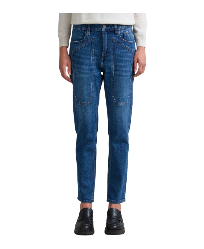 Jaylin - зауженные брюки с пятью карманами и нашивкой. Jeckerson, синий
Jaylin - зауженные брюки с пятью карманами и нашивкой. Jeckerson, синий