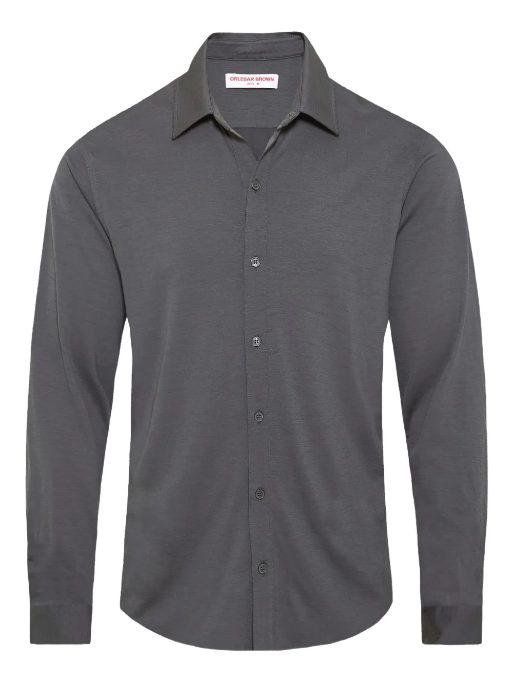 Рубашка с длинными рукавами и острым воротником Orlebar Brown, серый
Рубашка с длинными рукавами и острым воротником Orlebar Brown, серый