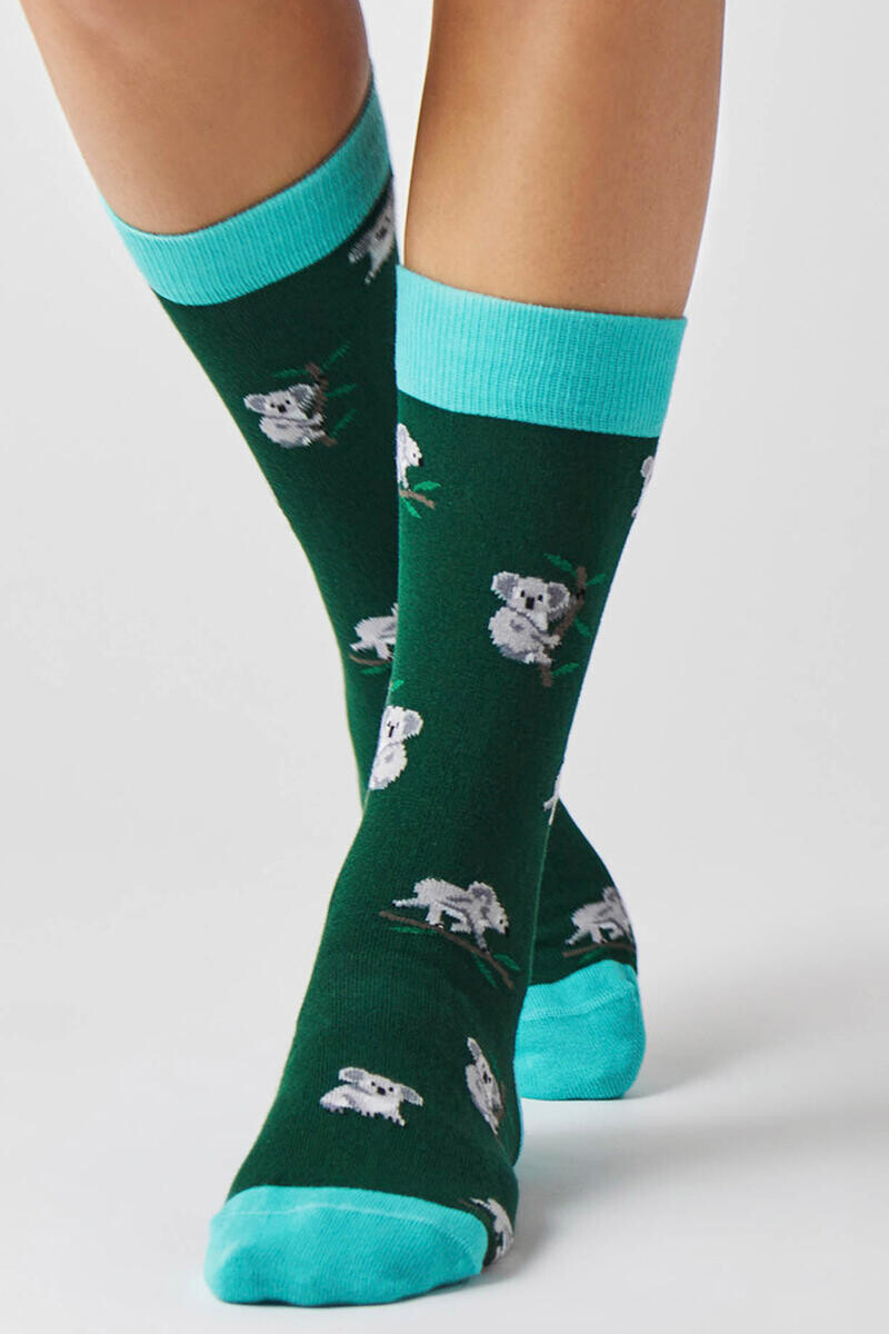 Зеленые высокие носки из органического хлопка Besocks, зеленый
Зеленые высокие носки из органического хлопка Besocks, зеленый