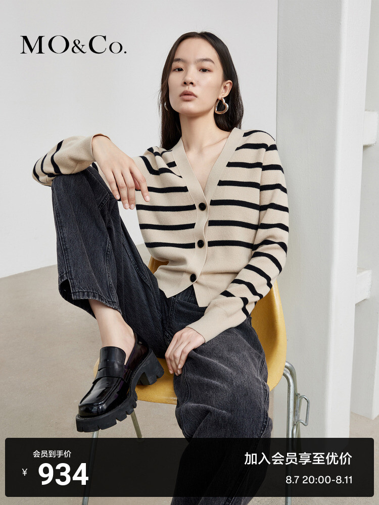 Свитер Moco Moanko в полоску, абрикосовый / черный
Свитер Moco Moanko в полоску, абрикосовый / черный