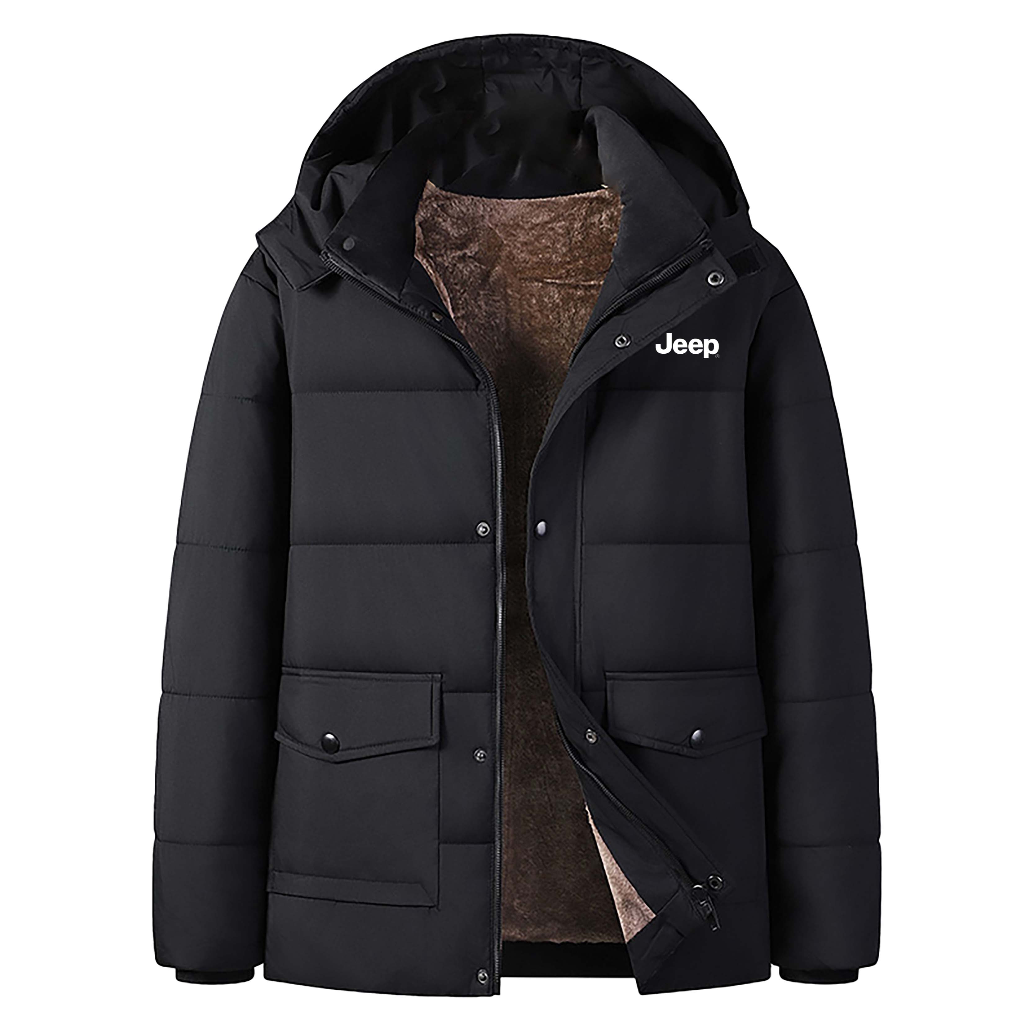 Jeep Пуховик Unisex Black с отстегивающимся капюшоном и подкладкой из флиса Others
Jeep Пуховик Unisex Black с отстегивающимся капюшоном и подкладкой из флиса Others