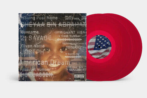 Виниловая пластинка 21 Savage: American Dream - Red Colored Vinyl
Виниловая пластинка 21 Savage: American Dream - Red Colored Vinyl